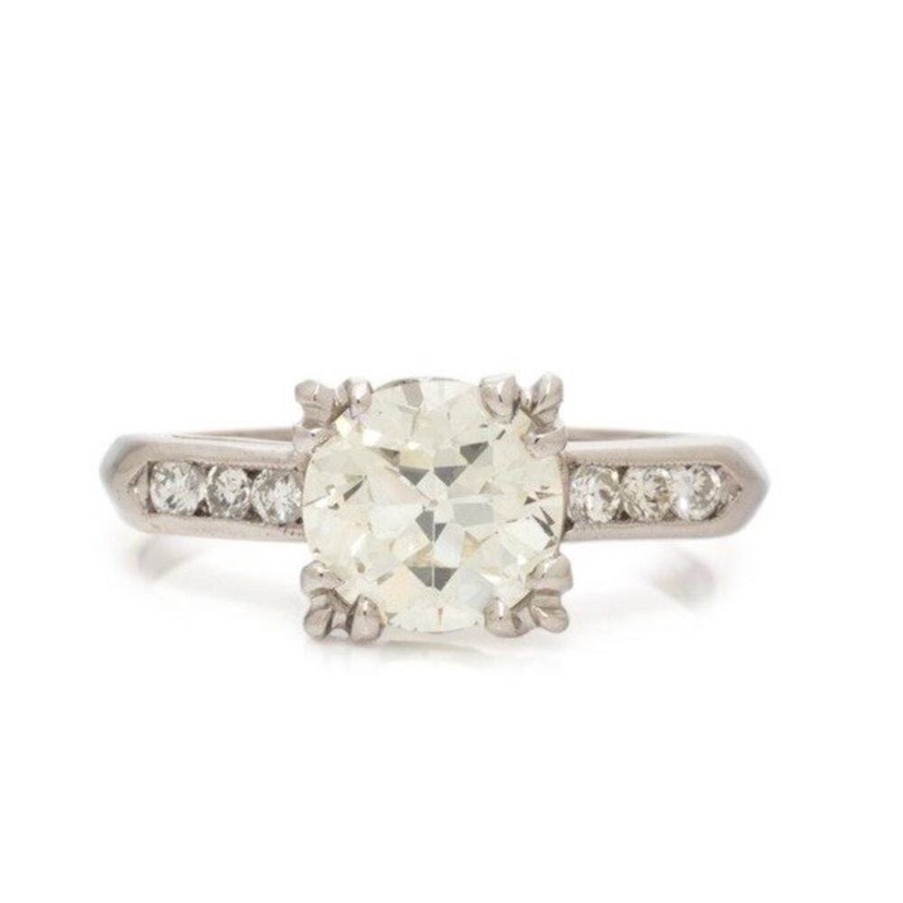 Old European Cut 1.6 ct Diamond Ring VSI